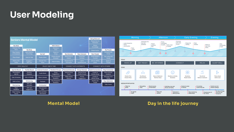 Diagrams of the user model