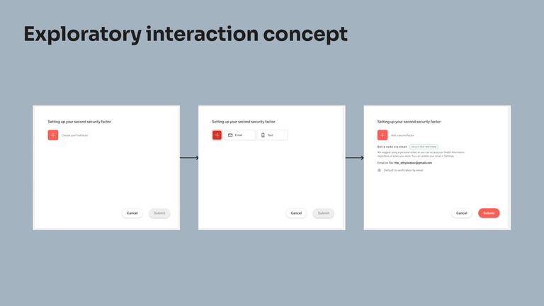 Example concept from early design rounds